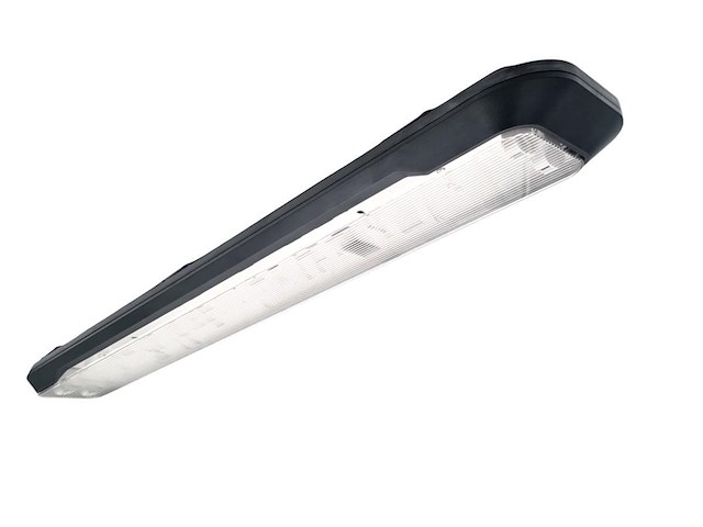 16 x 120cm pro dubbele led tl t8 armaturen waterdicht donkergrijs met reflector - afbeelding 6 van  9