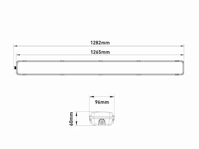 16 x 120cm pro dubbele led tl t8 armaturen waterdicht met reflectoren - afbeelding 7 van  9