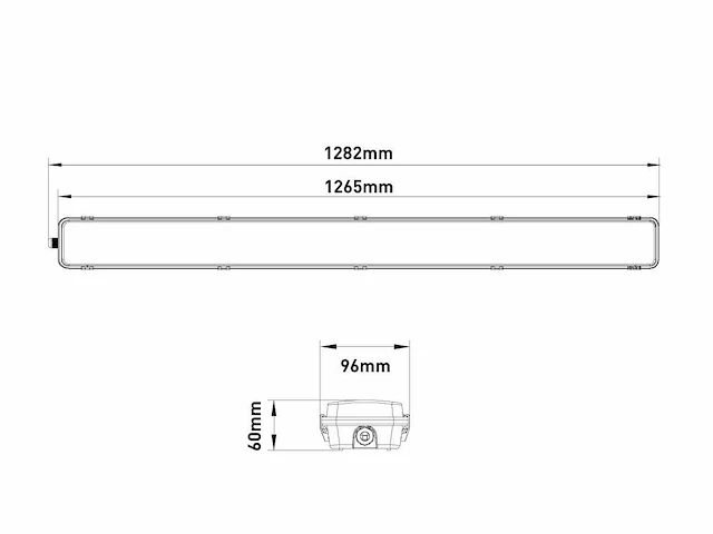 16 x 120cm pro dubbele led tl t8 armaturen waterdicht met reflectoren - afbeelding 7 van  9
