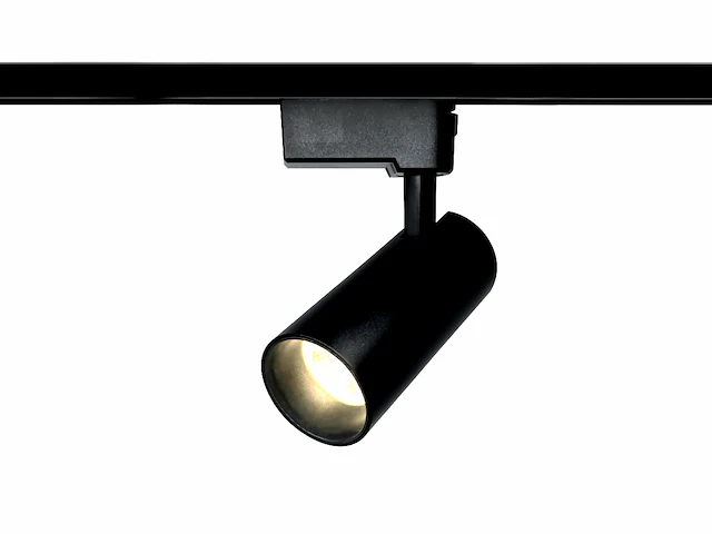 16 x 18w 3000k led pro railspot cilinder zand zwart draaibaar - afbeelding 2 van  6