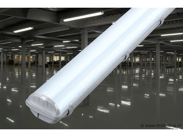 16 x dual tl armatuur 120cm – ip65 waterdicht – fluorescerend frame – binnen / buiten - afbeelding 1 van  6