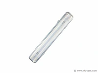 16 x dual tl armatuur 120cm – ip65 waterdicht – fluorescerend frame – binnen / buiten - afbeelding 6 van  6