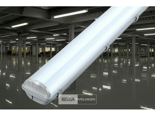 16 x dual tl armatuur 120cm – ip65 waterdicht – fluorescerend frame – binnen / buiten - afbeelding 2 van  7
