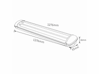 16 x dual tl armatuur 120cm – ip65 waterdicht – fluorescerend frame – binnen / buiten - afbeelding 5 van  6