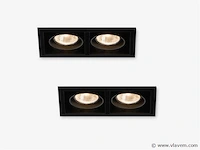 16 x gt square 2.0 design inbouwspots zwart - afbeelding 1 van  10