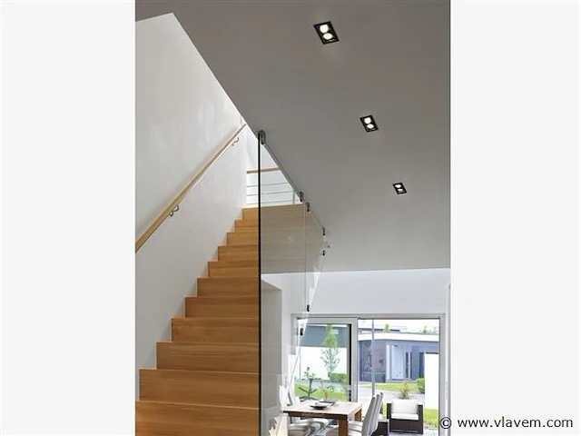16 x gt square 2.0 design inbouwspots zwart - afbeelding 3 van  10