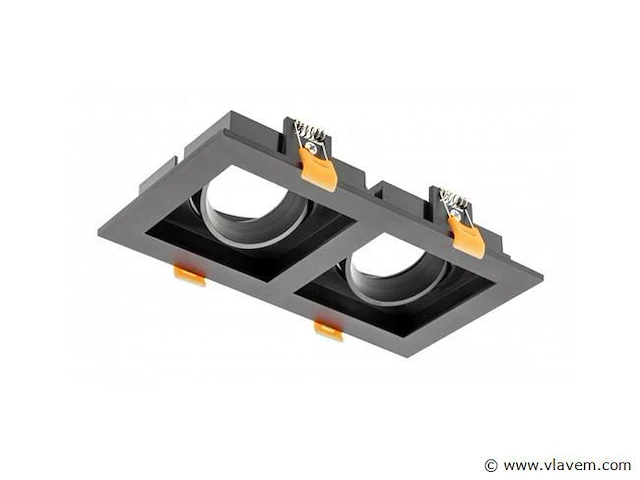 16 x gt square 2.0 design inbouwspots zwart - afbeelding 8 van  10