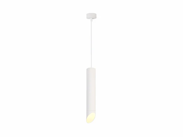 16 x gu10 decoratief hanglamp cilinder zand wit 30cm - afbeelding 2 van  3