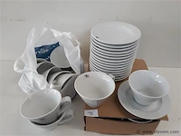 16 x koffietas + onderbord - afbeelding 1 van  2