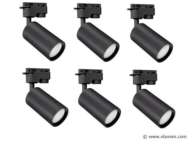 16 x mr4 enkele fase rail spots zwart - afbeelding 2 van  10