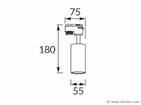 16 x mr4 enkele fase rail spots zwart - afbeelding 10 van  10