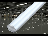 16 x tl 120cm dubbele armatuur – ip65 waterdicht – fluorescerend frame – binnen/buiten - afbeelding 2 van  6