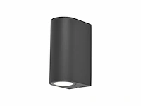 16 x wandlamp halfrond gu10 duo fitting zwart waterdicht - afbeelding 4 van  7