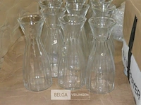 ±160 glazen vazen h=27cm en ±11 glazen flessen h23cm - afbeelding 3 van  4