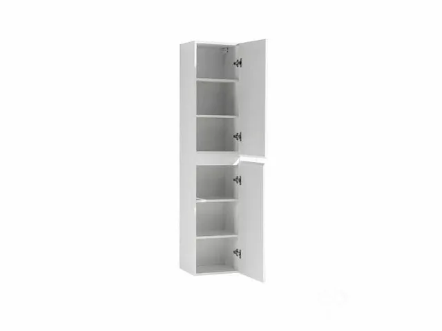 160cm design kolomkast mat wit - afbeelding 2 van  5
