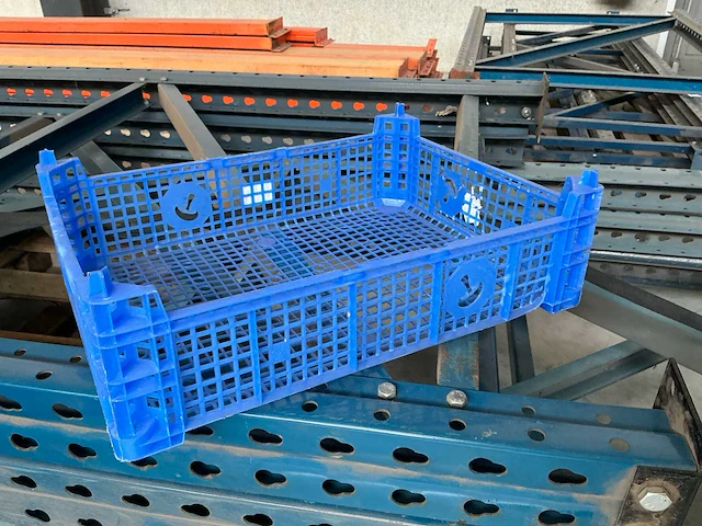 (160x) blauwe plastic kistjes - afbeelding 2 van  2