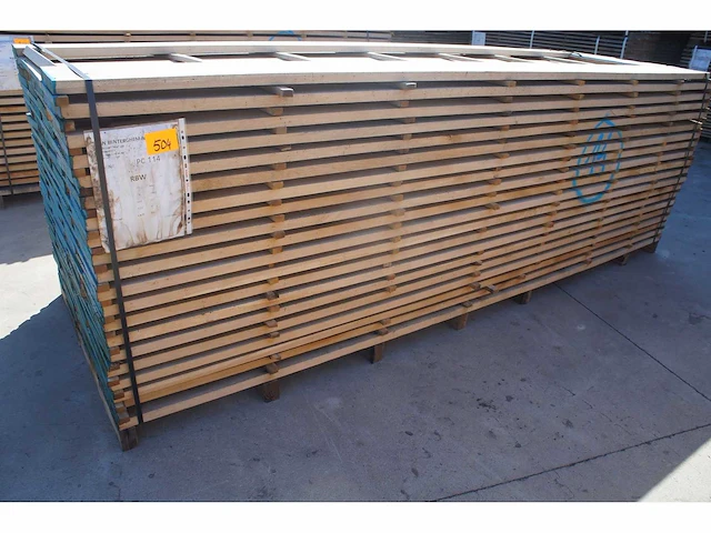 1,63 m³ eiken planken 30mm - afbeelding 1 van  4