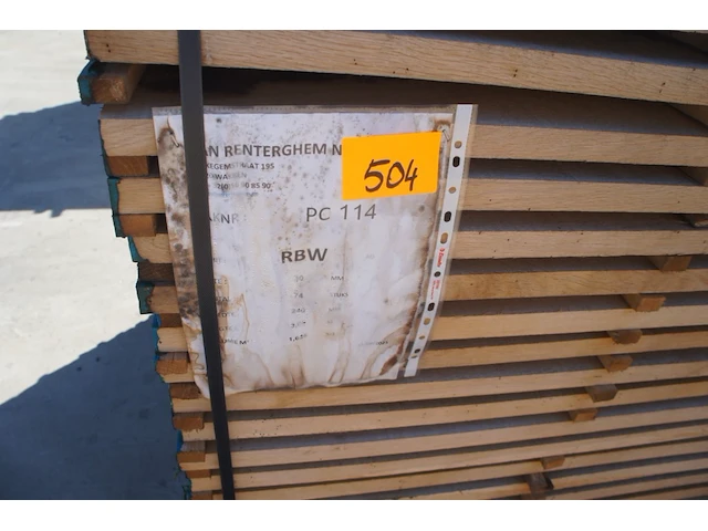 1,63 m³ eiken planken 30mm - afbeelding 2 van  4