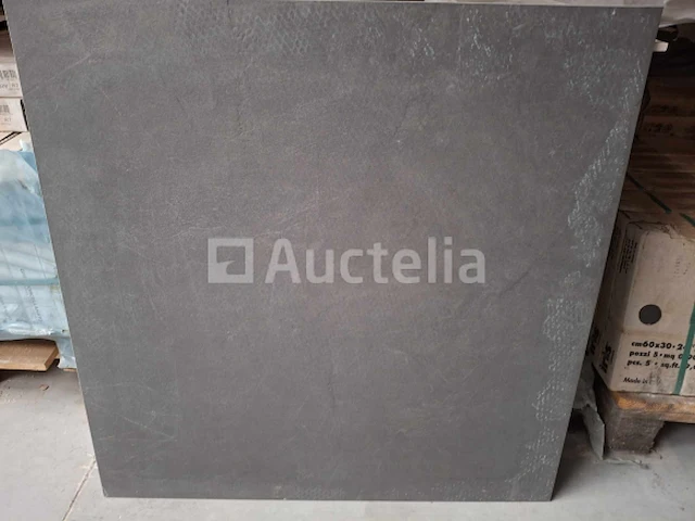 16m² tlk antraciet 80x80 gerectificeerd, leisteeneffect, nieuw verpakt - afbeelding 1 van  1