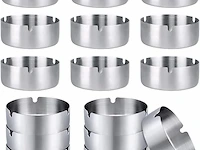 16x rvs asbak diam 8cm - afbeelding 1 van  2