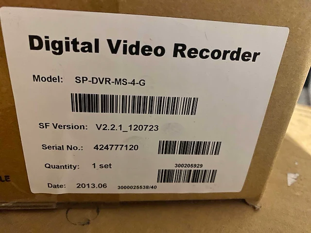 16x spectator digital video recorder, model sp-dvr-ms-4-g - afbeelding 4 van  5