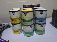 17 potten verf 0,75l (pastelkleuren)