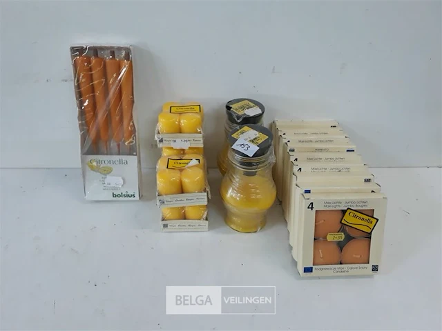 17 x citronella kaarsen mix - afbeelding 1 van  3