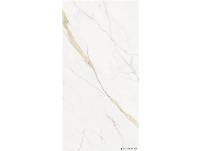 17,28m² - 60x120cm - calacatta gold glossy gerectificeerd - afbeelding 2 van  2