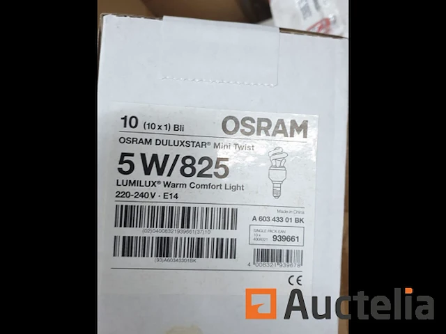 173 stuks osram lampen gloeilampen spaarlamp 5w warm wit - afbeelding 1 van  4