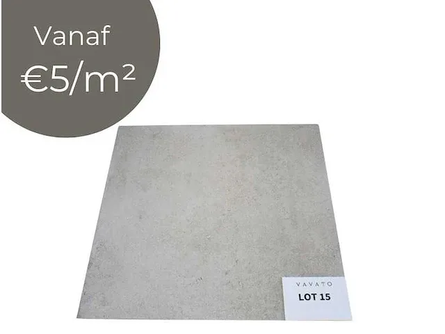 17.64 m² - 60x60 cm - cemento greige - rako - afbeelding 1 van  5