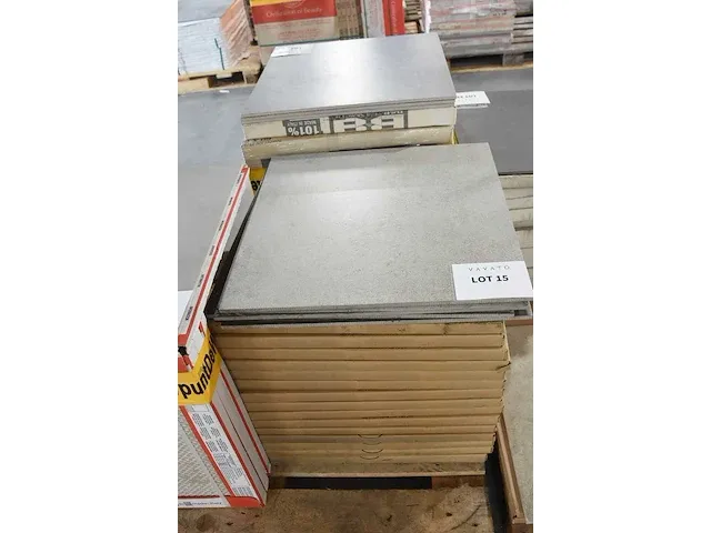 17.64 m² - 60x60 cm - cemento greige - rako - afbeelding 4 van  5