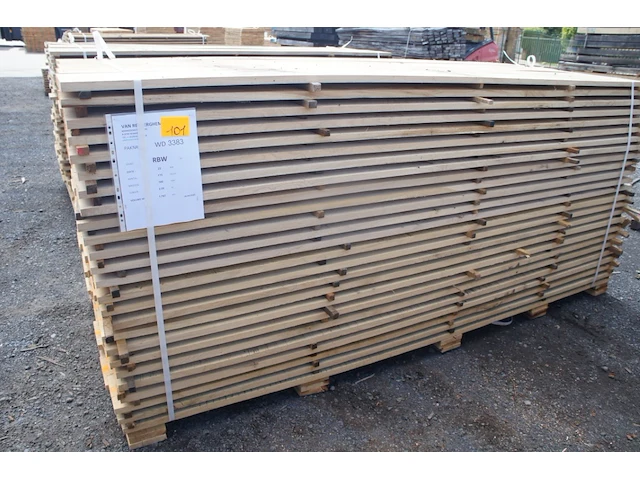 1,77 m³ eiken planken 22mm - afbeelding 1 van  4