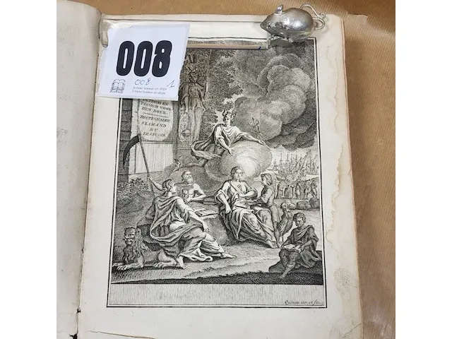 1780 woordenboek der nederduitsche en fransche taalen - afbeelding 2 van  8