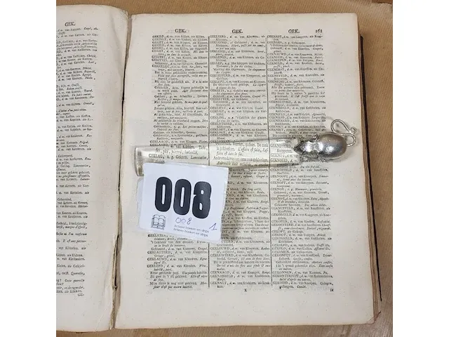 1780 woordenboek der nederduitsche en fransche taalen - afbeelding 3 van  8