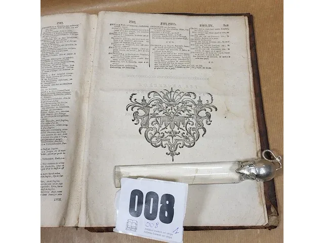 1780 woordenboek der nederduitsche en fransche taalen - afbeelding 4 van  8