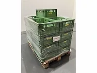 17stukken stapelbakken 590mm x 490mm x 190mm groen occasie - afbeelding 1 van  3