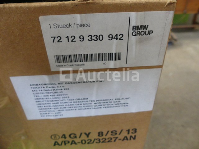 18 airbagmodules voor bmw group 72 12 9 330 942 - afbeelding 3 van  5