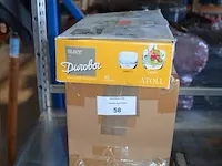 18 aperitiefglaasjes / amuseglazen xxl durobor atoll - afbeelding 3 van  4