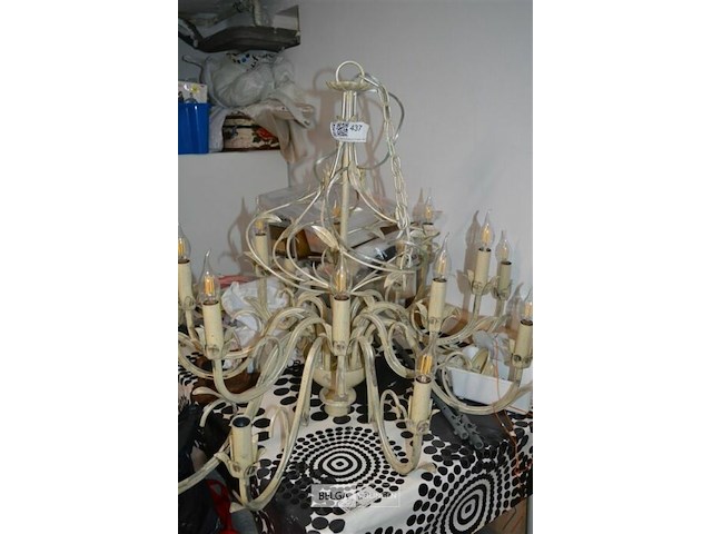 18-armige metalen luster - afbeelding 1 van  4