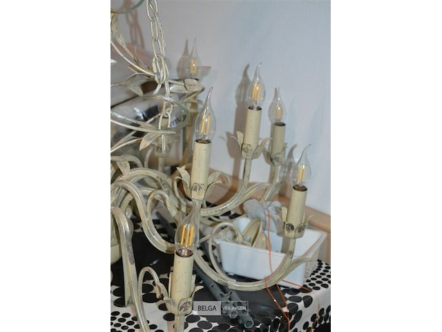 18-armige metalen luster - afbeelding 2 van  4