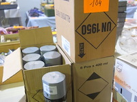 18 bussen verf in spuitbus (silvergrey) - afbeelding 1 van  2