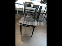 18 dearend niet-stapelbare beukenhouten stoelen - afbeelding 3 van  5
