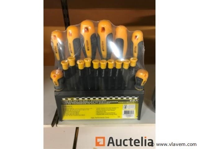 18 delige schroevendraaierset slotted - afbeelding 1 van  2