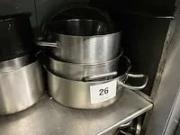 18 diverse rvs kookpotten - afbeelding 2 van  6