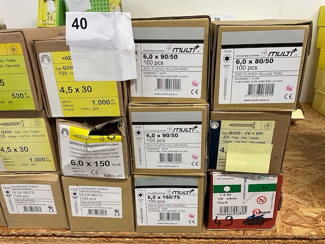 18 dozen houtschroeven - afbeelding 2 van  6