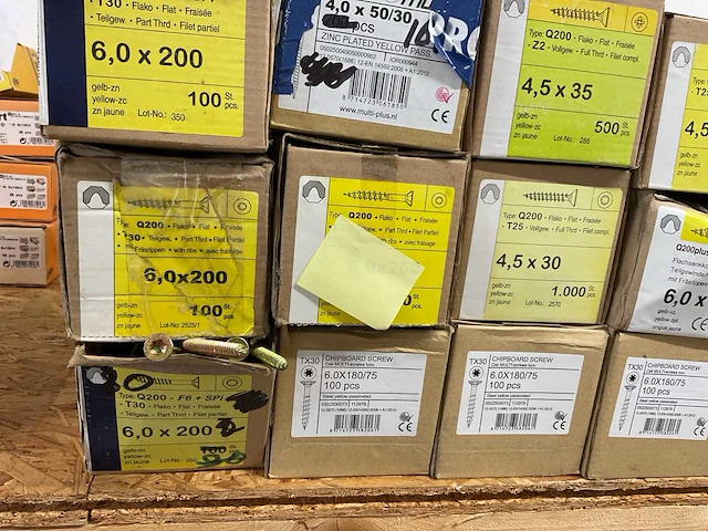 18 dozen houtschroeven - afbeelding 5 van  6