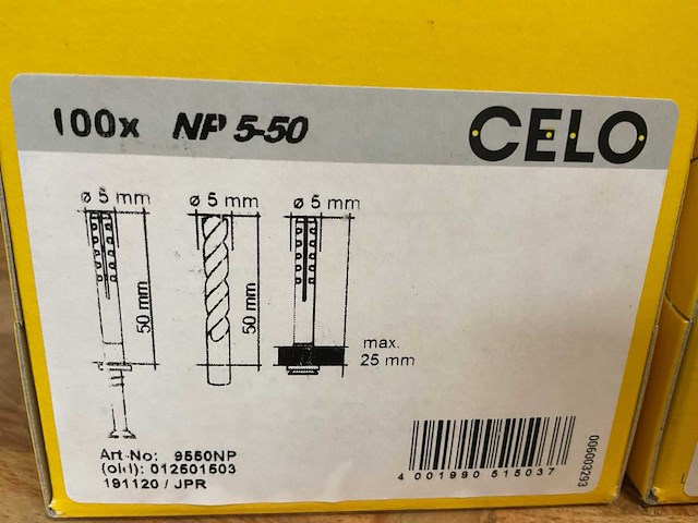 18 dozen nagelpluggen; - afbeelding 2 van  8