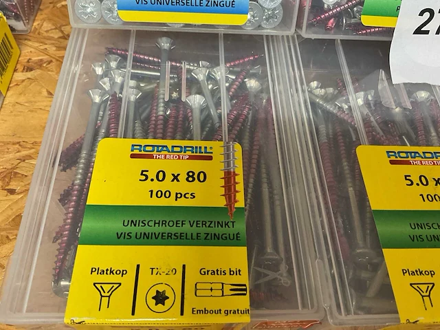 18 dozen verzinkte universele schroeven - afbeelding 2 van  5