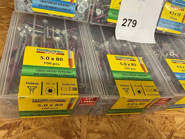 18 dozen verzinkte universele schroeven - afbeelding 3 van  5