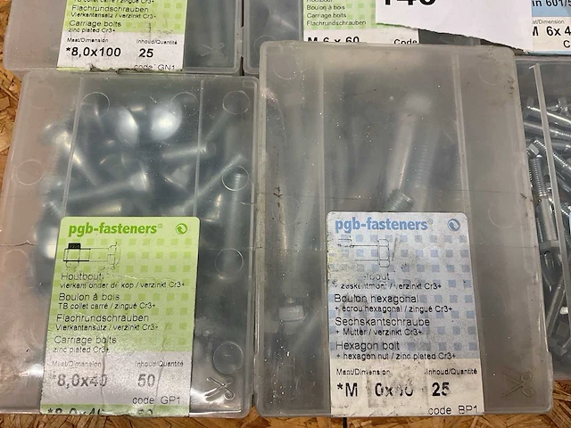 18 dozen zeskantbouten; houtbouten; schroefbouten - afbeelding 2 van  7